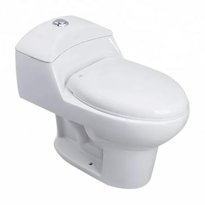 China Custom Made Ceramic Sanitary Ware Double-Flow Bathroom Commode One Piece Toilet For Home Bathroom for sale