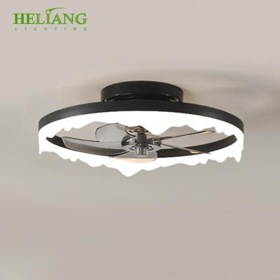 China Modern Modern Ceiling Fan Lights Adjustable 3 Gears Bedroom Living Invisible Fan Remote Control Round Lamps Ceiling Lamp Wholesale for sale