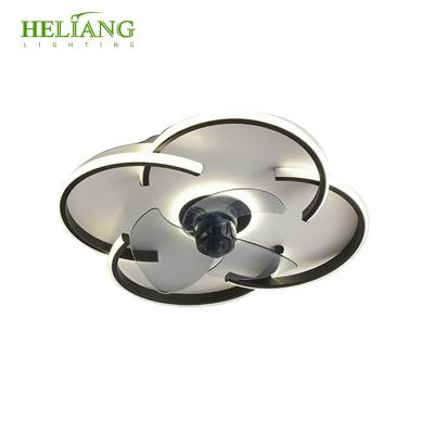 China Best Selling New Modern Star Shape Lighting Ceiling Fans With Lights Remote Control Romantic Invisible Ceiling Fan With Led Lights for sale