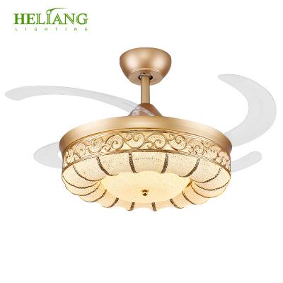 China Modern Home Appliances ABS Blades Dc Bldc Ceiling Fan Lamp Remote Control Invisible Manufacturers Sell Like Hot Cakes for sale