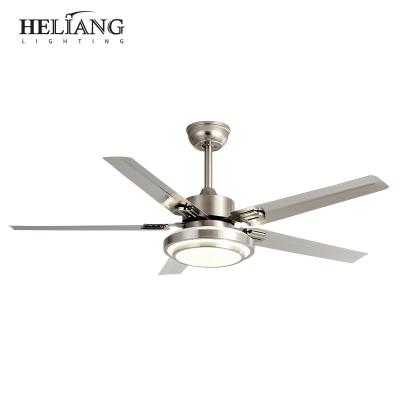 China Modern Nordic Contracted Modern Ceiling Fan Lamp Household Living Room Fan Lamp Dining Room Suction Top With Electric Fan Chandelier for sale