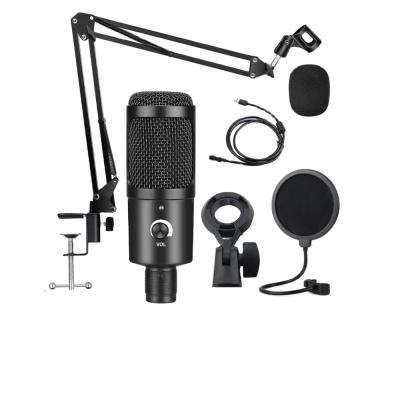 China Perfect Volume Control Mic Condenser Microphone Sound Set For YouTuber for sale