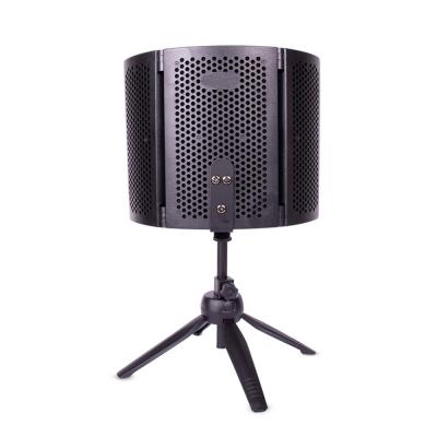 China Mini Microphone Isolation Shield Noise Shield 3Panel High Density Absorbing Foam Front Record Equipment for sale