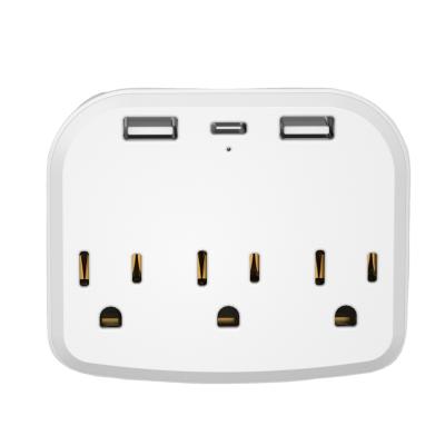 China Dual Tpye Wifi Charger 3.4A USB One Industrial Outlet and One Duplex Wall ReceptacleUSB TR Outlet +C 15 Amp for sale