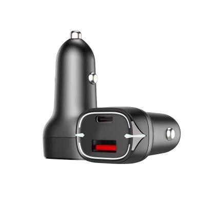 China Smartphone New Arrivals QC3.0/PD Car Charger With Led Display for sale