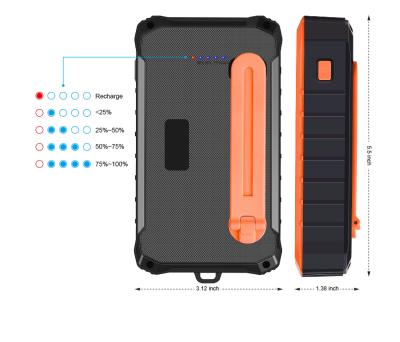 China Fast Charge Support Hot New Energy Solar Power And Hand Produced Of Mobile Power Supply Power Bank for sale