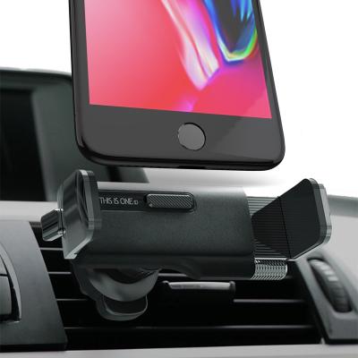 China Clamp Mechanical Free Sample Car Bracket Auto Handyhalterung-Auto Instruments Phone Air Vent Mount Gravity Car Mount Phone Holder for sale