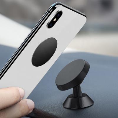 China Adjustable Customized Round Car Dashboard Mount Holder Car Accessories Phone Tablet Mobile Practical Halterung Instrument Car Holder Magnetic for sale