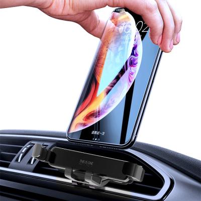 China WEIDUN Amazon Hot Sale Adjustable Phone Holder Instruments Air Vent Clip Gravity Car Phone Holder for sale