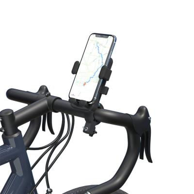 China Universal Anti-Slip Adjustable Mobile Phone Holder 21mm-34mm Motorcycle Bicycle Handlebar Diameter 360 Suitable Rotating Bike Phone Mount for sale