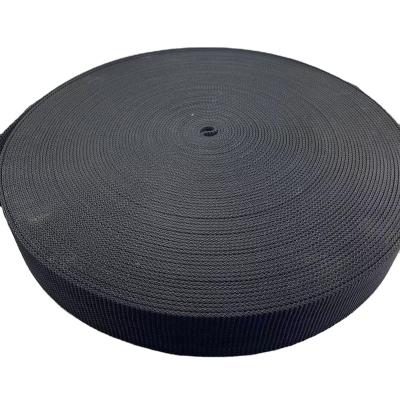 China Good Quality Viable Black Fancy Plain Weave 10Cm Thickening PP Webbing for sale