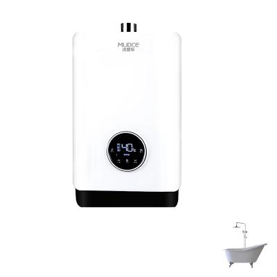 China Mudce 13L 16L exquisite and beautiful bathroom household shower gas water heater gas geyser waterheater for sale