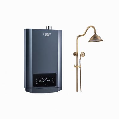 China 16L 26kW spark ignition outdoor speedy household gas water heater with gas valve thermostat for sale