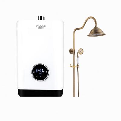 China MUDCE Official direct sale cold water instant heating, beautiful decoration, balanced household instant gas water heater for sale