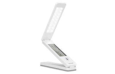 China Touch panel rechargeable LED desk lamp IM712 with USB hub / LCD calendar for sale