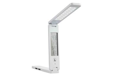 China Touch panel foldable LED desk lamp IM713 rechargeable with USB hub LCD calendar for sale