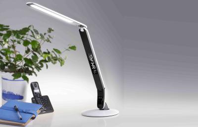 China black Detachable panel mini led desk lamp with HD VA LCD calendar for sale