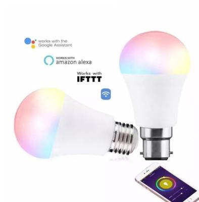 China Product Weight 0.1kg RGBCW Multi Color BT E27 B22 LED Smart Bulb for Home Lighting for sale