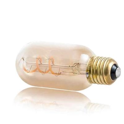 China Vintage Soft Flexible Led Light Bulb T45 Straight Filament Bulb 2- for Residential for sale