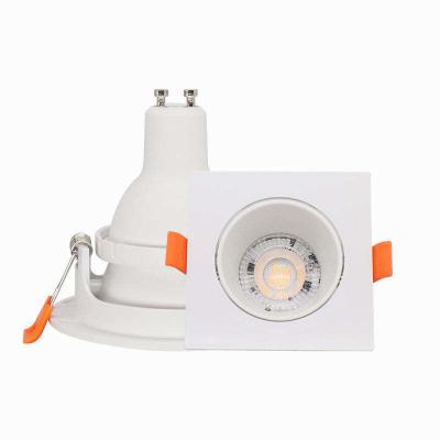 China 5w Mr16 Gu10 Hotel Square Mini Smart Anti Glare Plafond Verstelbaar Oppervlak Trimless Ingeburgerd Led Light Downlights Te koop