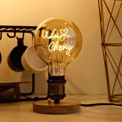 Chine Hôtel LED ampoule à filament 4W G125 série Dimmable Glass Clair Amber Base Edison ampoule à vendre