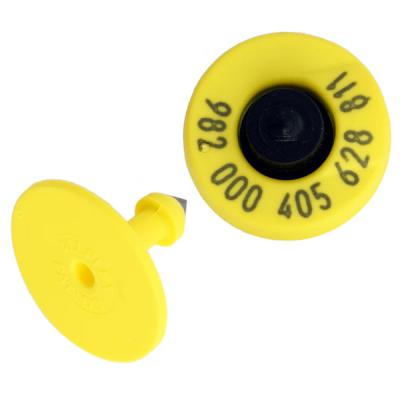 China Livestock Mining Long Range 860-960Mhz UHF RFID Pig EID Waterproof / Waterproof Electronic Ear Tag for sale