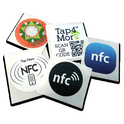 China MINI TAG Customized 25mm Round NFC 13.56Mhz Sticker for sale