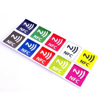 China MINI TAG Passive Roll Smart NFC RFID Tag nfc tag213 Full Color Printing Paper Sticker for sale