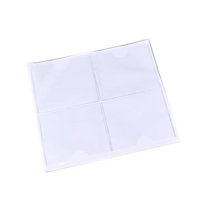 China Fashion durable clear self-adhesive plastic pocket, clear plastic sorting box, gray card card cover for sale