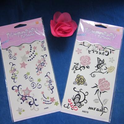 China Fluorescence Temporary Tattoo Stickers for sale