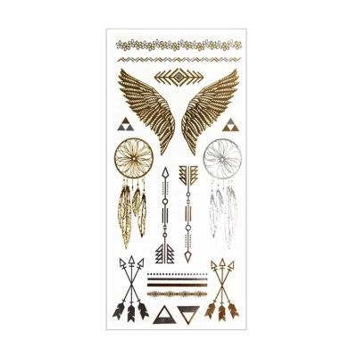 China Best Price Temporary Flash Tattoos Temporary Foil Gold Tattoo Sticker for sale