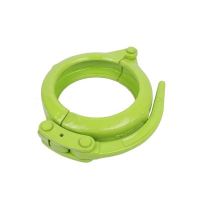 China Concrete Machinery Repair Shops Boom Pump Pipe Clamp With Pedestal Support Coupling Dn125 for sale