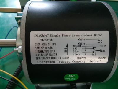 China velocidad del motor tres del FCU del motor la monofásico de 230V 48W 4 poste en venta