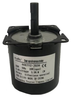 China Motor de engranaje síncrono 5-100RPM- Motor de CA 220v Aprobación CE - Aplicación para barbacoa en venta