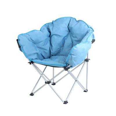 China Single Folding Saucer Folding Chairs For Adults Cotton Dorm Comfy Chair Around The Moon Saucer Padded Folding Chair for sale