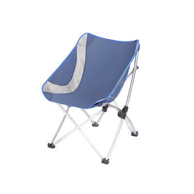 China New Simple Folding Design Wholesale Hot Sale Folding Fishing Chair Moon Leisure Heavy Duty Steel Camping Chair for sale