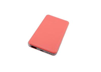 China Red Color Li-Polymer Battery Power Bank 6000mah With Led Charging Indicator for sale