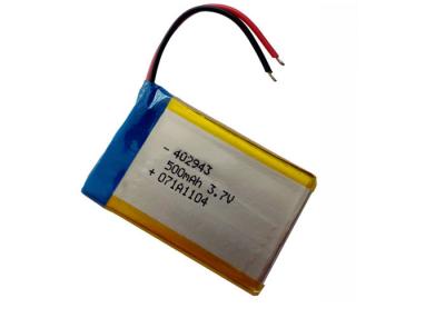 China 3.7V Solve Pack Li-po Battery Pack 500mah Lipo Cell A Grade Battery for sale