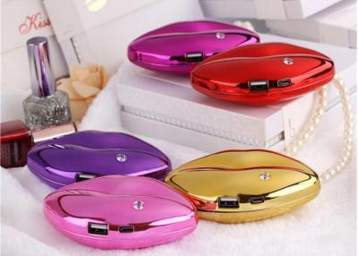 China Unique Design Lip Shape Power Bank Battery Charger 4000mah For Smartphone for sale