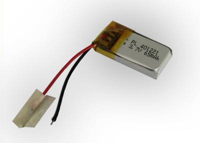 China 3.7V Small Lithium Polymer Battery Packs 65mAh For Bluetooth Headset for sale