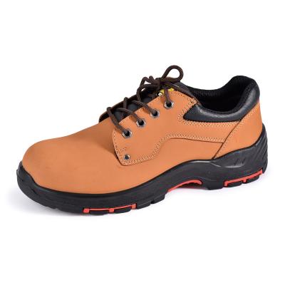 China Steel Toe Nubuck Rubber Composite Toe Kevlar Midsole Safety Shoes Low Cut Work Shoes for sale