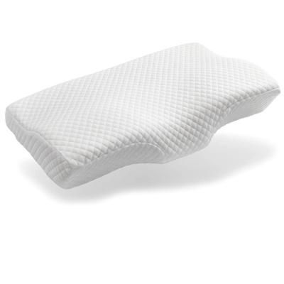 China Anti-Static Sleep Custom Cutout Orthopedic Bed Butterfly Rests Anti Snore Memory Foam Cervical Pillow for sale