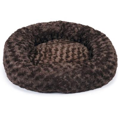 China Breathable Cat Cushion Cozy Bed Donut Pet Factory Wholesale Fluffy Round Dog Bed for sale