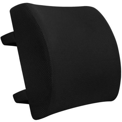 China Anti-Static Posture Corrector Office Chair Car Drivers Backrest Waist Memory Foam Lumbar Spine Waist Support Cushion Back Pillow for sale