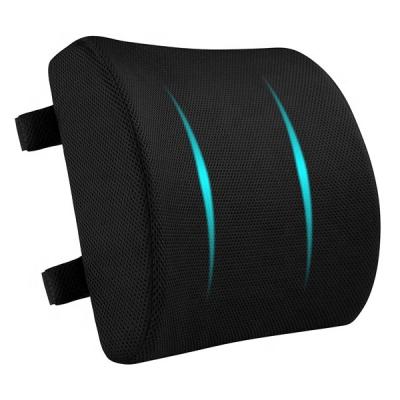 China Car Mesh Memory Foam Lumbar Back Rest Support Anti-Static Ergonomic Orthopedic Cushion for sale