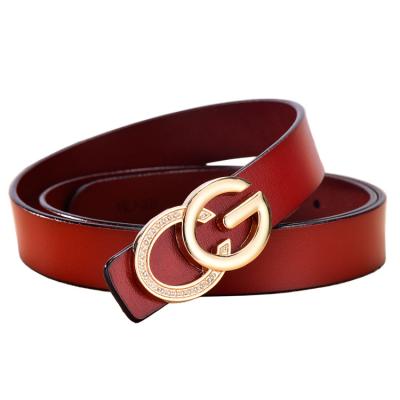 China Durable 2021 new design fashion ladies multicolor leather belt with customization for sale