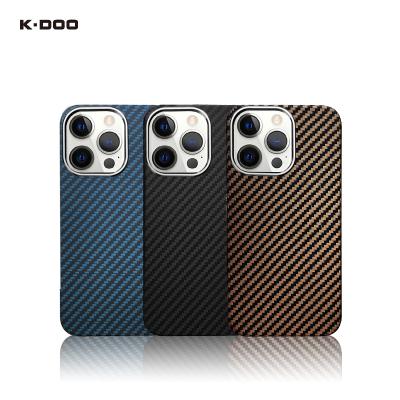 China K-Doo carbon fiber material (made of kevler) luxury extreme shockproof durable bulletproof phone case for iphone13/13mini/13pro/13promax for sale