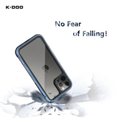 China K-Doo Ares Clear Back Plate Case 3m Mobile Frame Anti-Broken Super Shockproof Metal Back Cover For iPhone12/12pro/12mini/12promax for sale