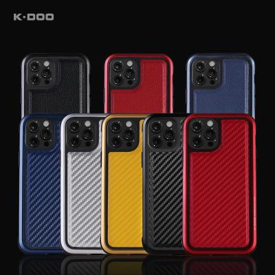 China Super Luxurious Shockproof Metal Shockproof Aluminum Frame Protective K-Doo Mars Mobile Phone Case Back Cover For iPhone12/12pro/12promax for sale