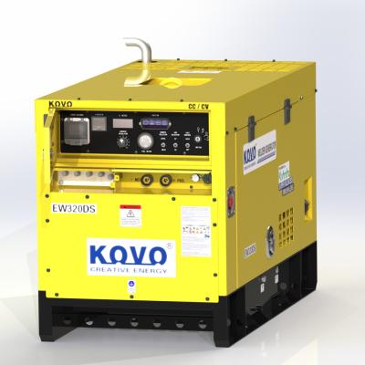 中国 KOVO 400V 5Kva ディーゼル溶接機発電機 EW320DST 周波数 50/60HZ 定電 280CC/CV 販売のため